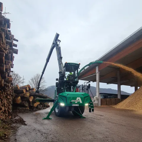 Hackschnitzel Anlage